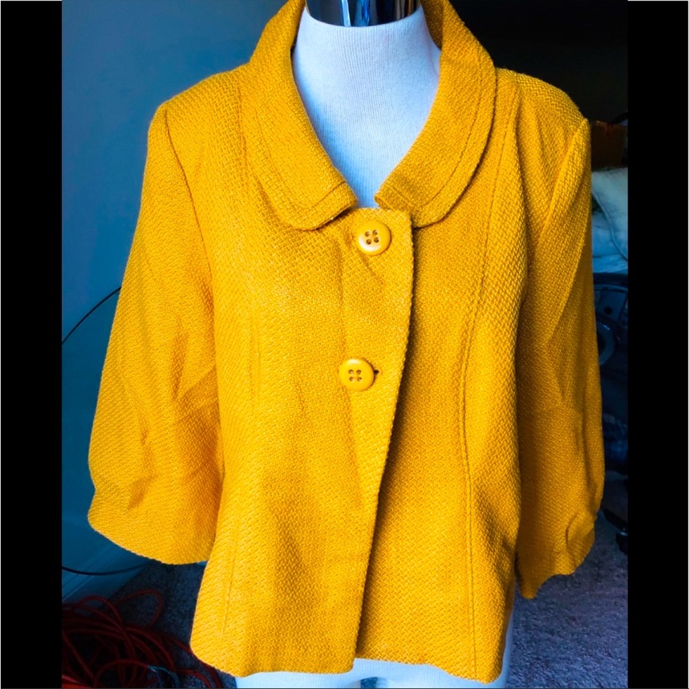 DIALOGUE BEAUTIFUL MUSTARD JACKET